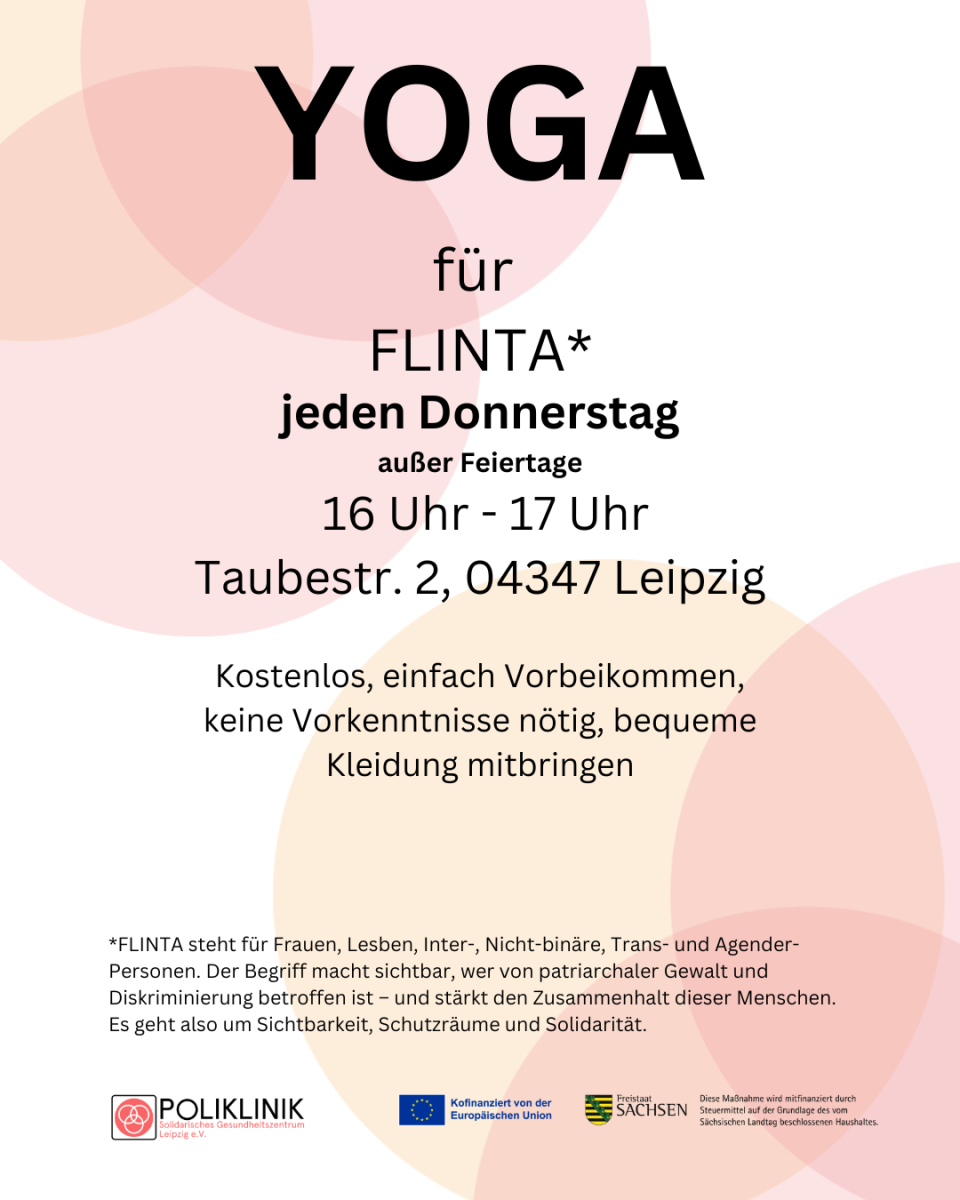 jeden Donnerstag außer Feiertage 16 Uhr - 17 Uhr Taubestr. 2, 04347 Leipzig Kostenlos, einfach Vorbeikommen, keine Vorkenntnisse nötig, bequeme Kleidung mitbringen.png